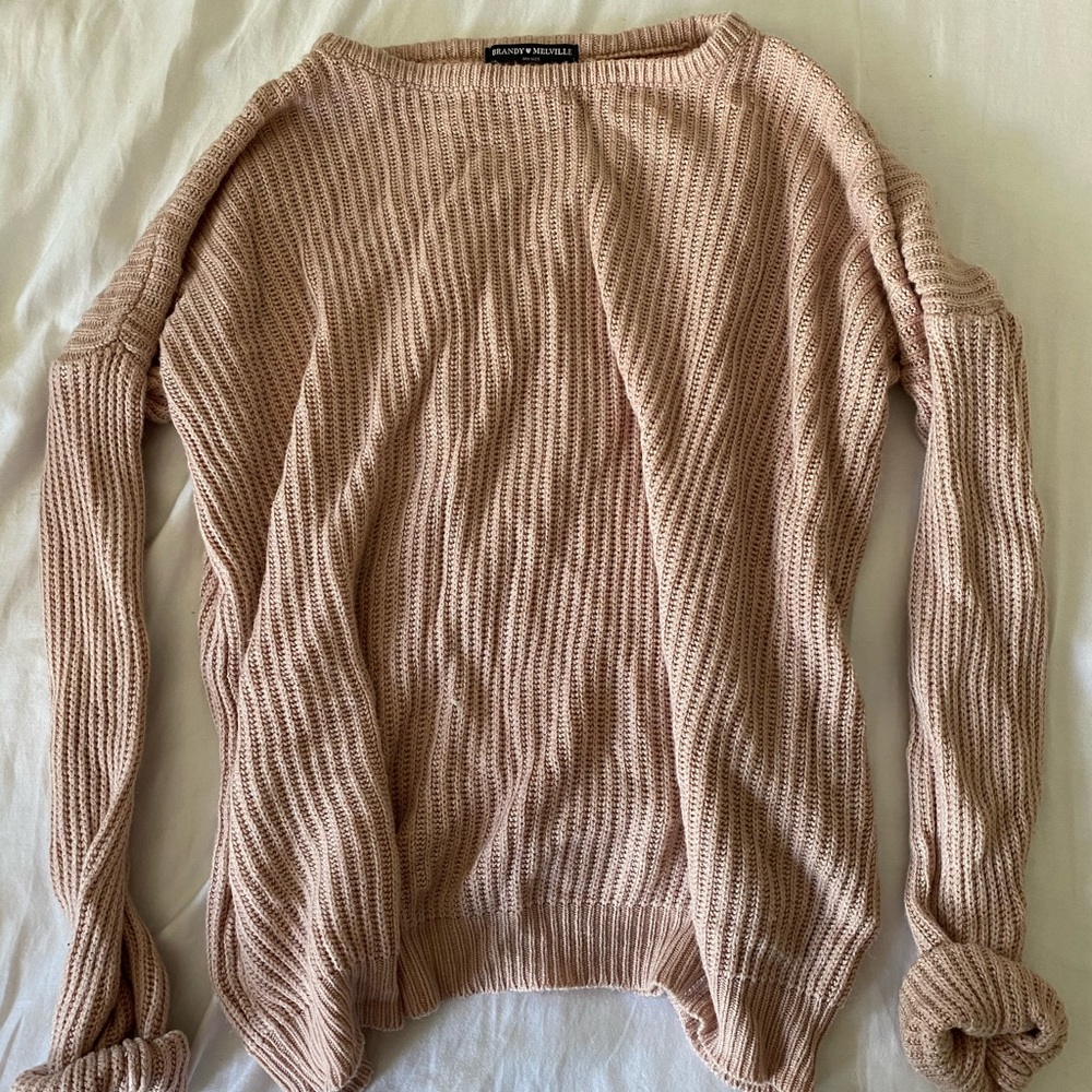 brandy melville pink sweater